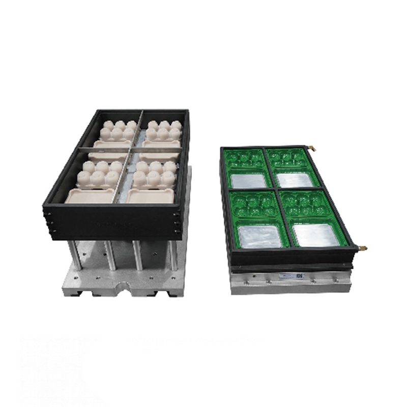 Positivt och negativt trycktermoformande aluminiumform