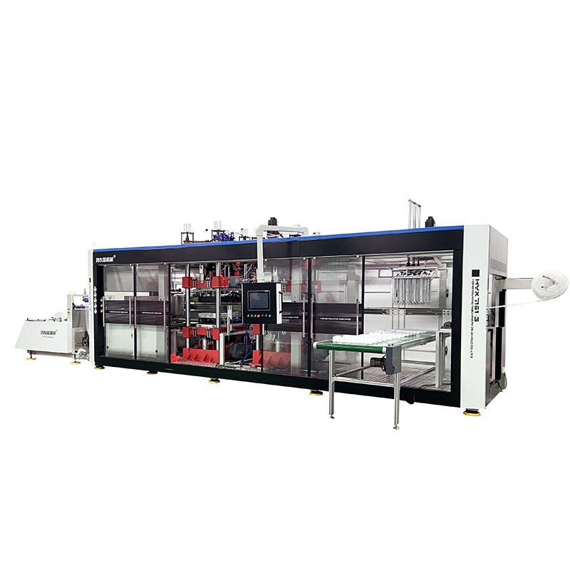 HYX-7161 Hela automatiska positiva och negativa tryck 3 stationer Termoforming Machine